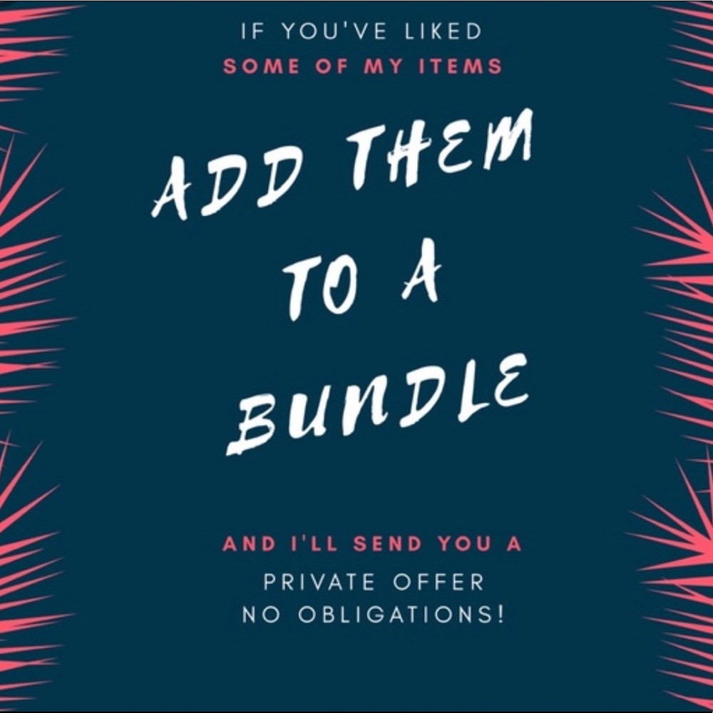 💕 I love to make offers on bundles 💕